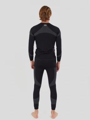 Fundango Seamless Baselayer Set for men in black 3
