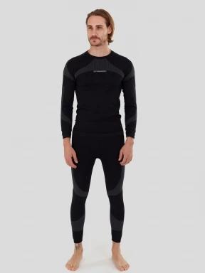 Fundango Seamless Baselayer Set for men in black 1
