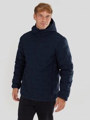 Fundango Smoke Eco Hooded Jacket for men in dark blue 1