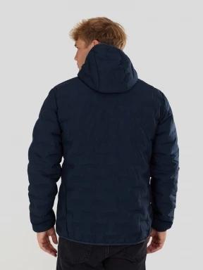 Fundango Smoke Eco Hooded Jacket for men in dark blue 3