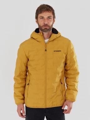 Fundango Smoke Eco Hooded Jacket for men in yellow 1