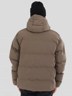 Fundango Newport Puffer Jacket for men in brown 3