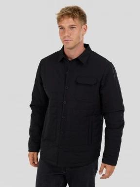 Fundango Grido Padded Shirt Jacket for men in black 1