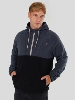 Fundango Carlos Fleece Pullover for men in grey 1