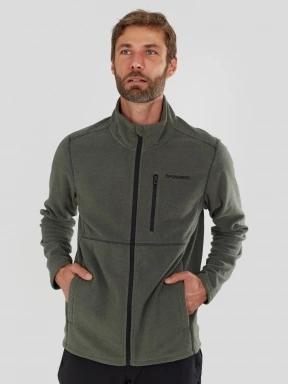 Fundango Jeffrey Fullzip Fleece for men in oliv 1