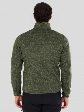 Fundango Cruz Knit Fleece Jacket for men in oliv 3