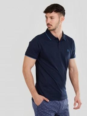 Fundango Incognito Mono Poloshirt for men in dark blue 1