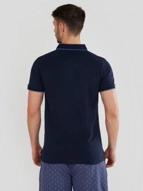 Fundango Incognito Mono Poloshirt for men in dark blue 3