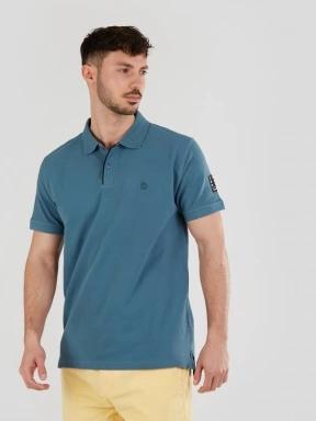 Fundango Molton Poloshirt for men in green 1