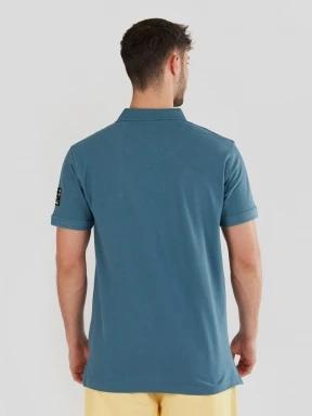 Fundango Molton Poloshirt for men in green 3