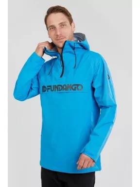 Fundango Salmo logo Anorak for men in blue 1