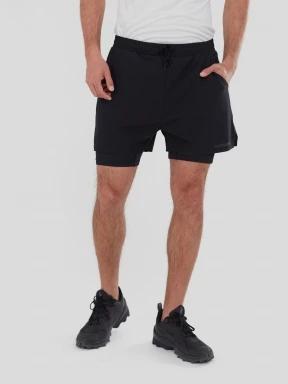 Fundango Corris Running Shorts for men in black 1