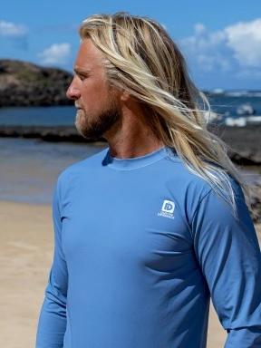 Fundango Manado Long II Rashguard for men in blue 1