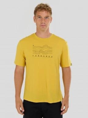 Fundango Wanaka Merino T-shirt for men in yellow 1