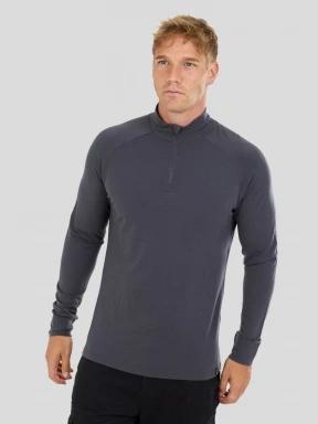 Fundango Temuka Merino Halfzip for men in grey 1