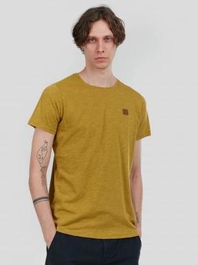 Fundango Jaggy Structured T-shirt for men in oliv 1