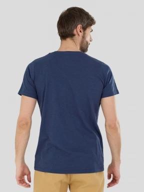 Fundango Jaggy Structured T-shirt for men in dark blue 3