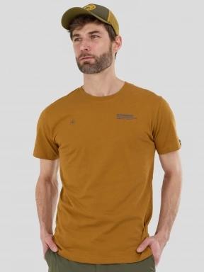 Fundango Compass Graphic-T for men in yellow 1