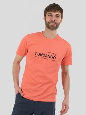 Fundango Vital Graphic-T for men in red 1