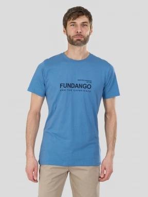 Fundango Vital Graphic-T for men in blue 1