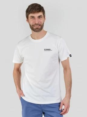 Fundango Breaker Graphic-T for men in white 1