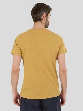 Fundango Phase Henley T-shirt for men in yellow 3