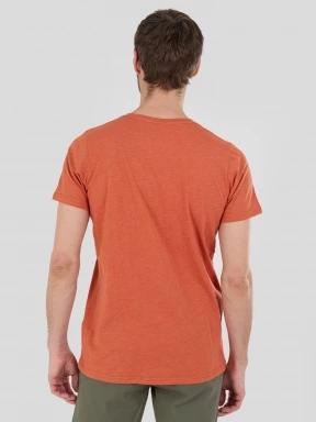 Fundango Jaggy II Structured T-shirt for men in orange 3