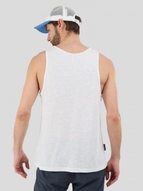 Fundango Drake Tank-T for men in white 3