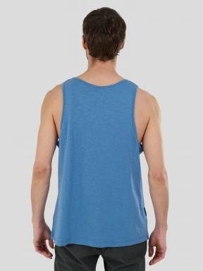Fundango Drake Tank-T for men in blue 3