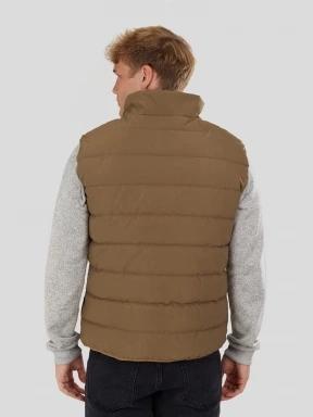 Fundango Vance Padded Vest for men in brown 3