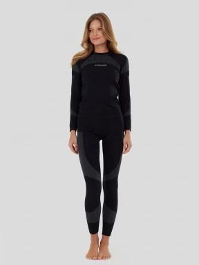 Fundango Seamless Baselayer Set for women in black 1