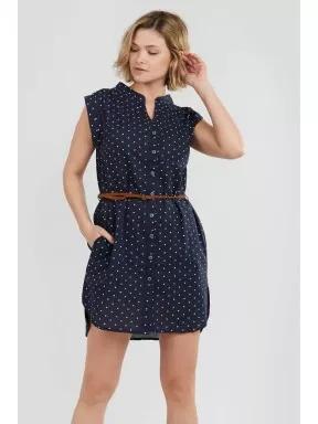 Fundango Mona Dress for women in dark blue 1