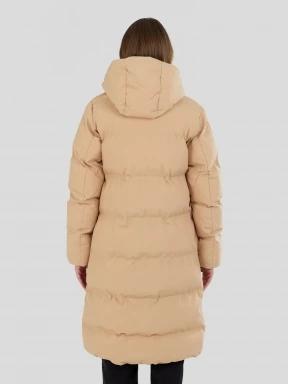Fundango Cosycoat Long Padded Jacket for women in yellow 3