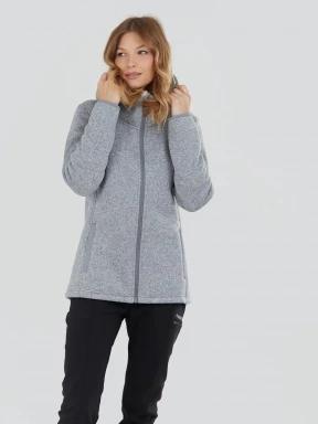 Fundango Ara Fleece Jacket for women in grey 1