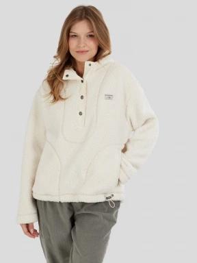 Fundango Juniper Pile Jacket for women in white 1