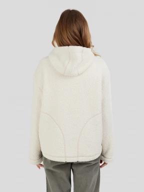 Fundango Juniper Pile Jacket for women in white 3