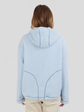 Fundango Juniper Pile Jacket for women in light blue 3