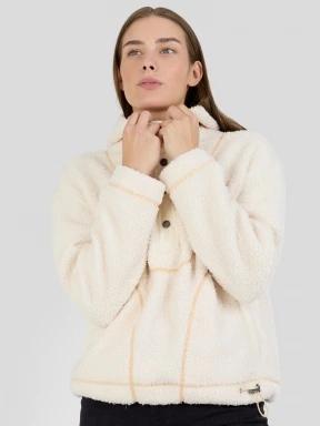 Fundango Juniper Pile Jacket for women in white 1