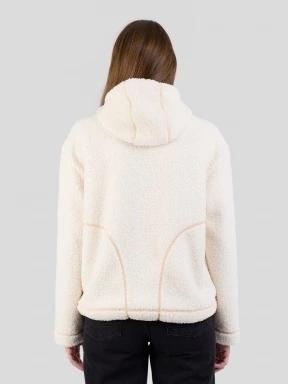 Fundango Juniper Pile Jacket for women in white 3