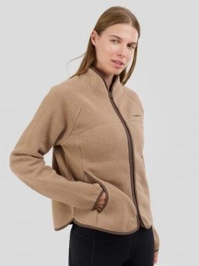 Fundango Roselake Pile Jacket for women in sand 1