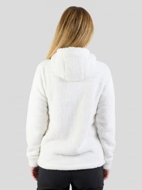 Fundango Zealand Plush Pile Jacket for women in white 3
