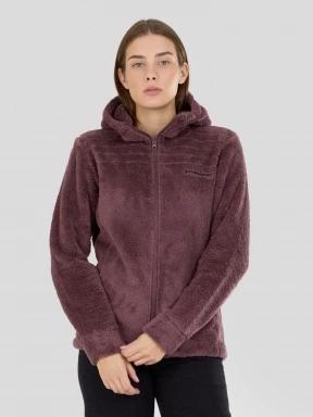 Fundango Zealand Plush Pile Jacket for women in purple 1