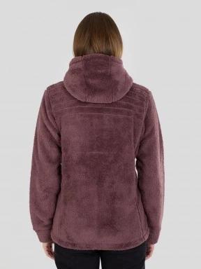 Fundango Zealand Plush Pile Jacket for women in purple 3