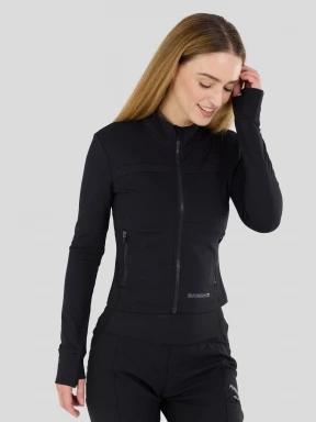 Fundango Flow Thermo Zip Up for women in black 1