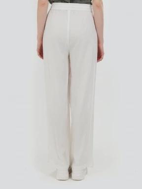 Fundango Poppy Pants for women in white 3
