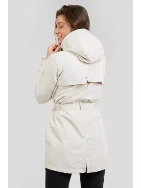 Fundango Regina Waterproof Trench Jacket for women in white 3