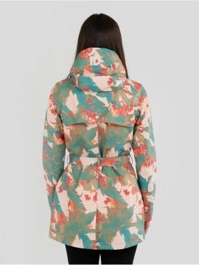 Fundango Regina Waterproof Trench Jacket for women in pink 3