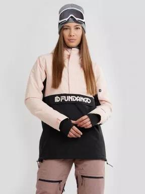 Fundango Birch Logo Anorak for women in pink 1