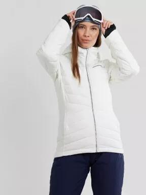 Fundango Punch Padded Jacket for women in white 1