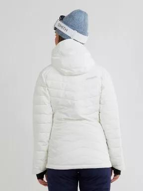 Fundango Punch Padded Jacket for women in white 3